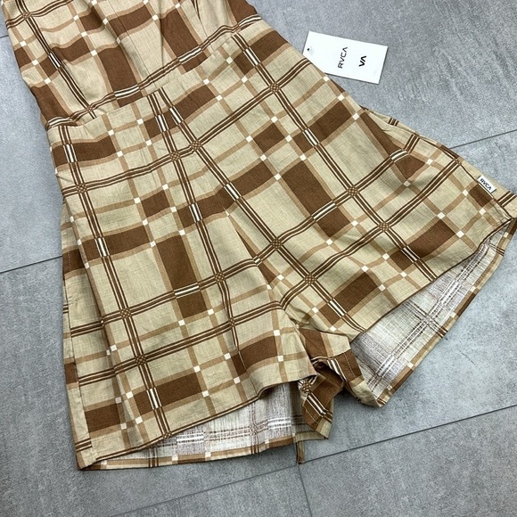 🔆RVCA🔆 SATURDAY ROMPER cute adjustable, comfortable shorts retro - Picture 7 of 14